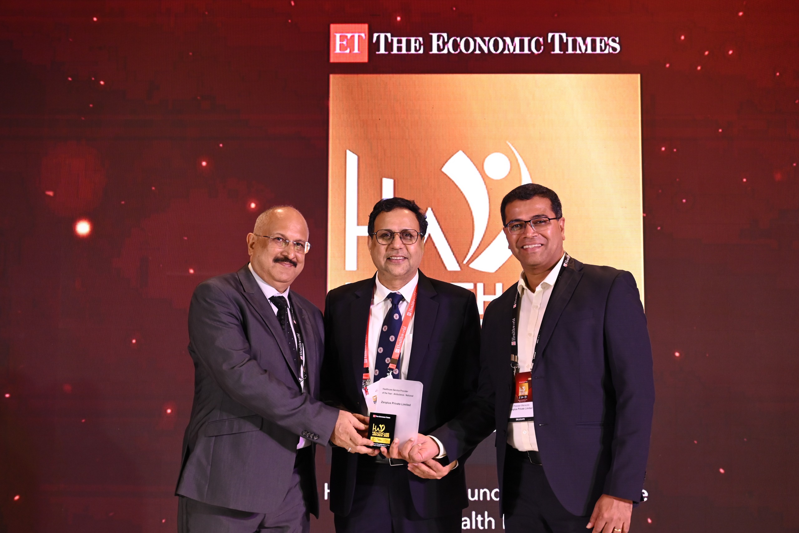 Zenplus Private Limited Receives The Healthcare Service Provider of the Year – Ambulance Award at The ET Healthcare Awards 2025